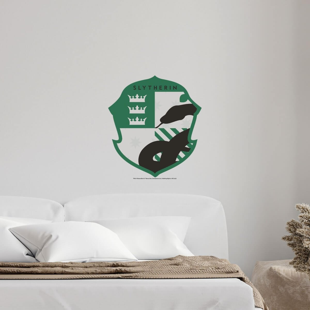 Kismet Decals Harry Potter Slytherin Badge V2 Licensed Wall Sticker - Easy DIY Home & Kids Room Decor Wall Decal Art - Kismet Decals