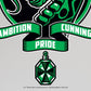 Kismet Decals Harry Potter Slytherin Crest Licensed Wall Sticker - Easy DIY Home & Kids Room Decor Wall Decal Art - Kismet Decals