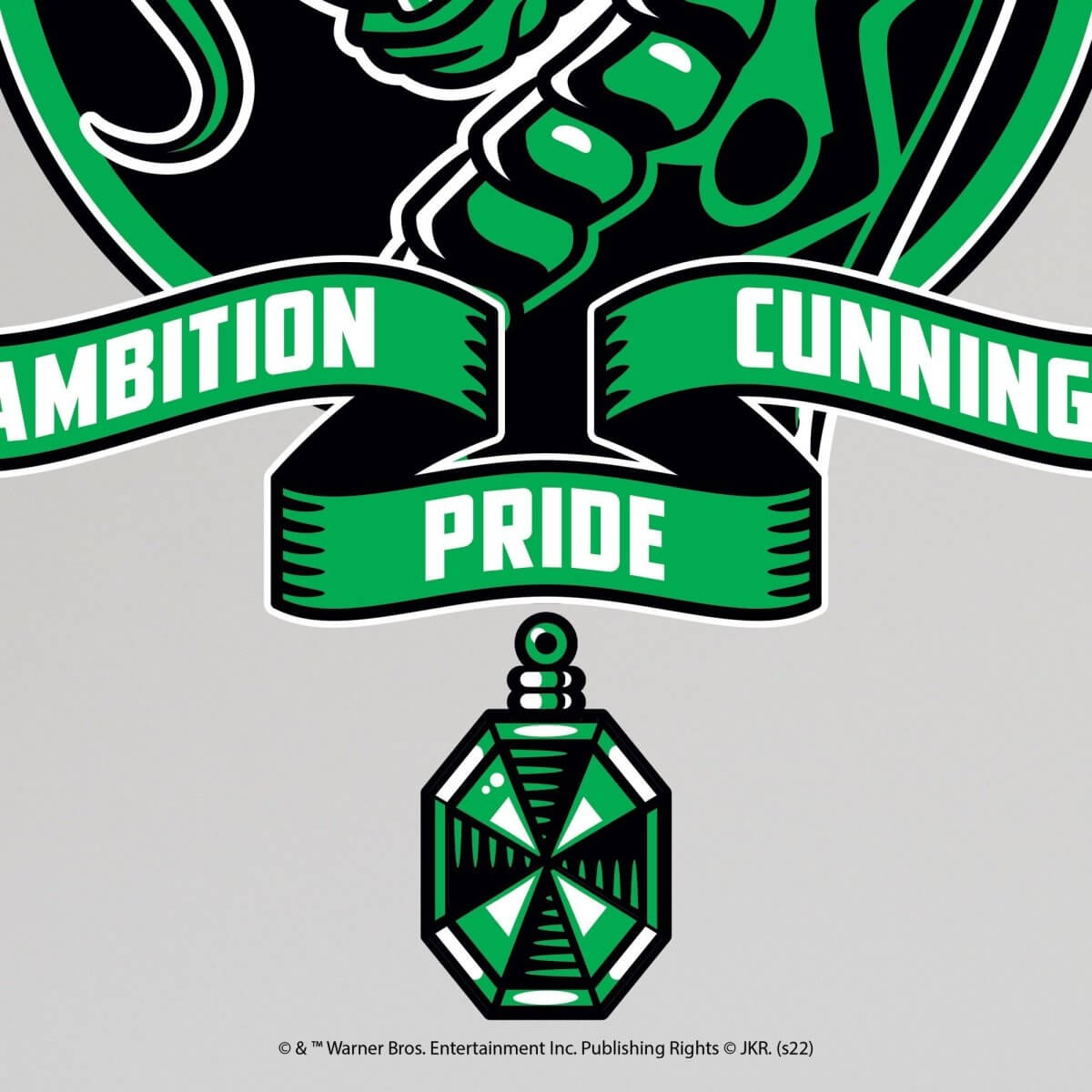 Kismet Decals Harry Potter Slytherin Crest Licensed Wall Sticker - Easy DIY Home & Kids Room Decor Wall Decal Art - Kismet Decals