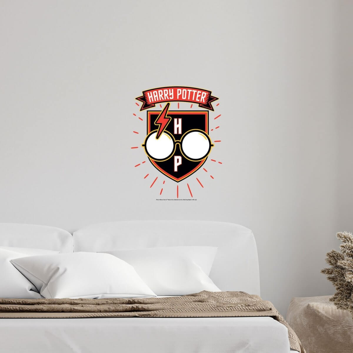 Kismet Decals Harry Potter True Fan Badge Licensed Wall Sticker - Easy DIY Home & Kids Room Decor Wall Decal Art - Kismet Decals