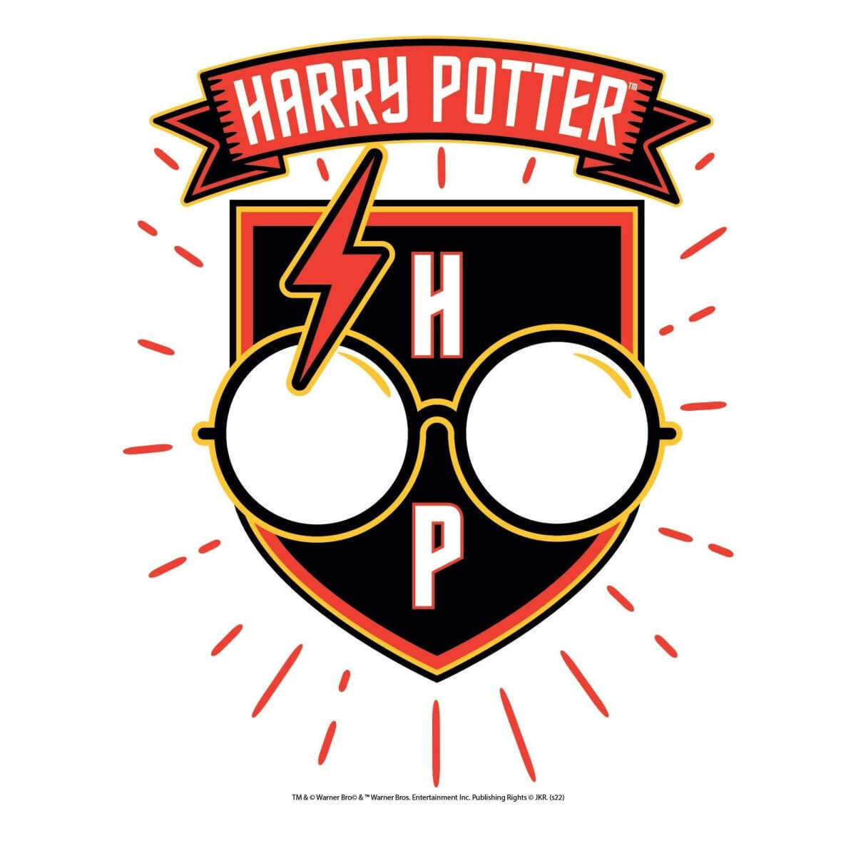 Kismet Decals Harry Potter True Fan Badge Licensed Wall Sticker - Easy DIY Home & Kids Room Decor Wall Decal Art - Kismet Decals