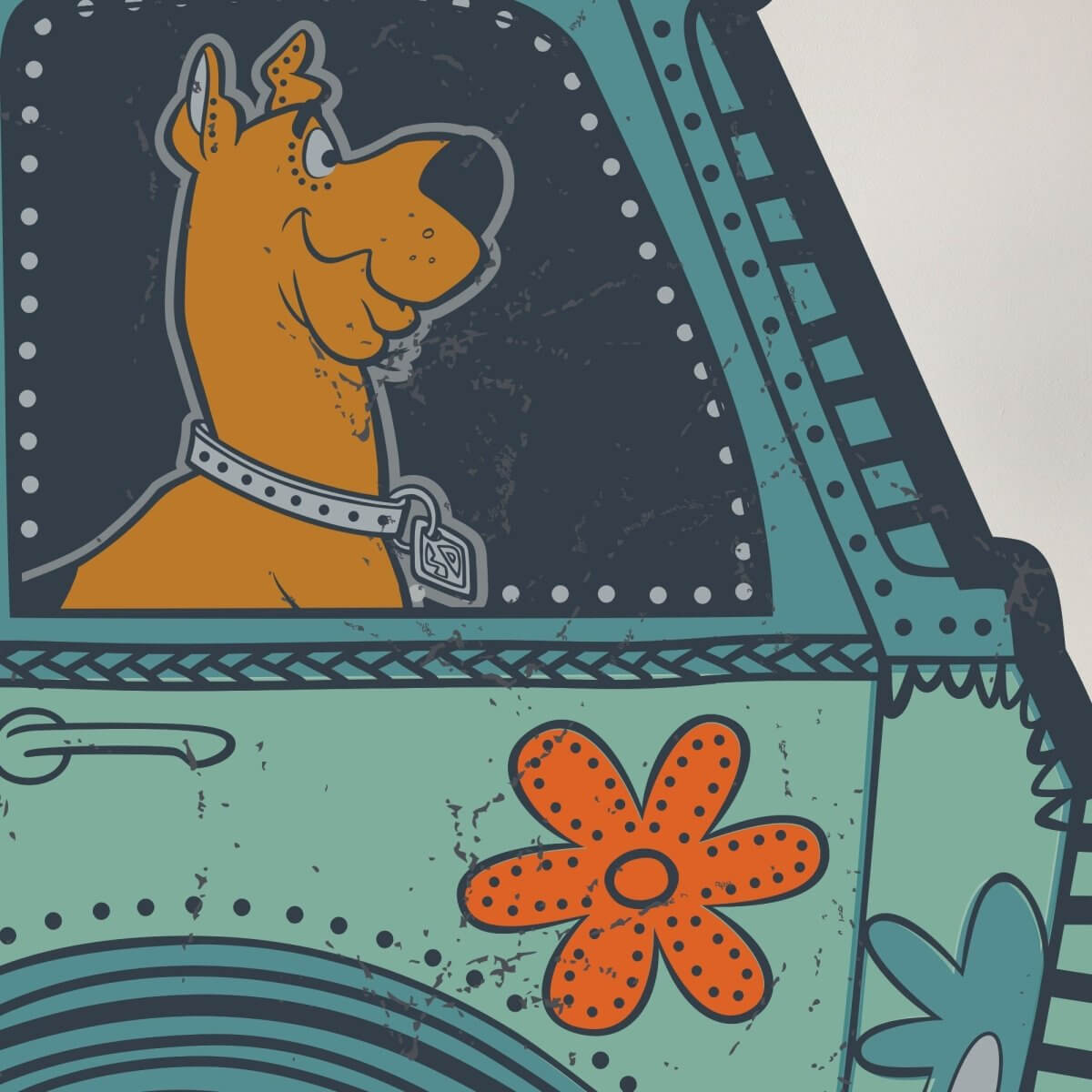 Kismet Decals Home & Room Decor Scooby-Doo and the Mystery Machine Wall decal sticker - officially licensed - latex printed with no solvent odor - Kismet Decals