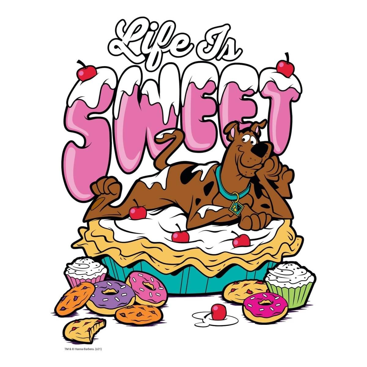 Kismet Decals Home & Room Decor Scooby-Doo Life is Sweet Wall decal sticker - officially licensed - latex printed with no solvent odor - Kismet Decals