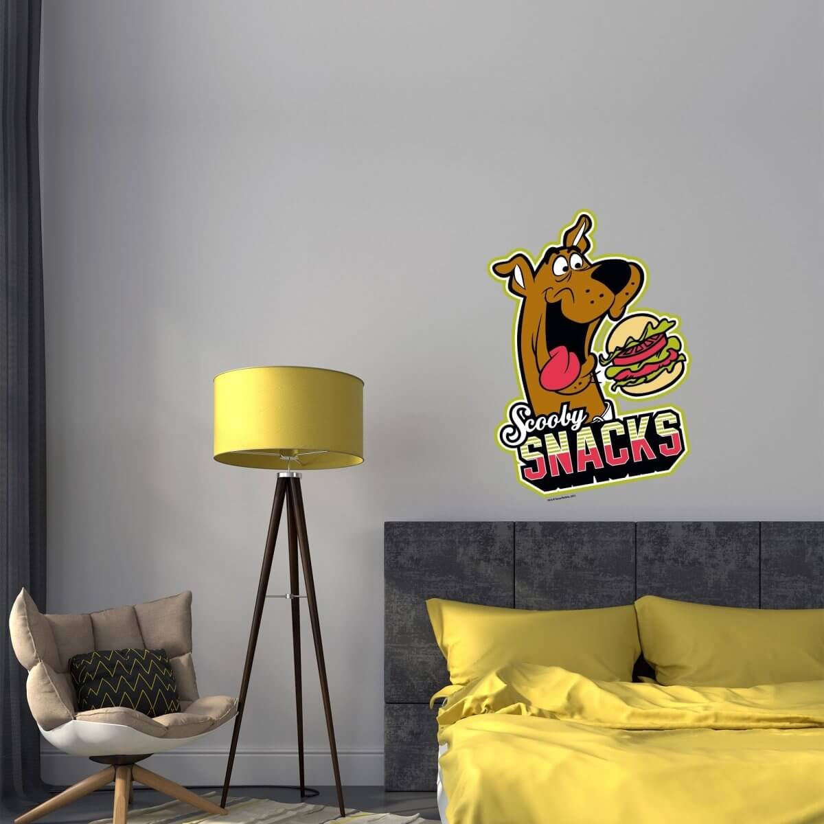 Kismet Decals Home & Room Decor Scooby-Doo loves Scooby Snacks Wall decal sticker - officially licensed - latex printed with no solvent odor - Kismet Decals