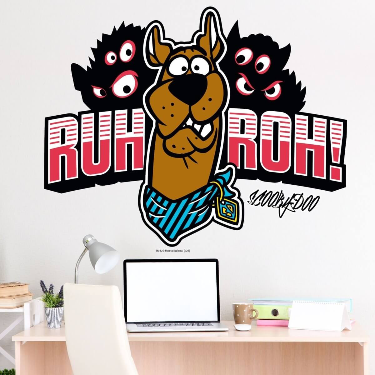 Kismet Decals Home & Room Decor Scooby-Doo Ruh-Roh! Wall decal sticker - officially licensed - latex printed with no solvent odor - Kismet Decals