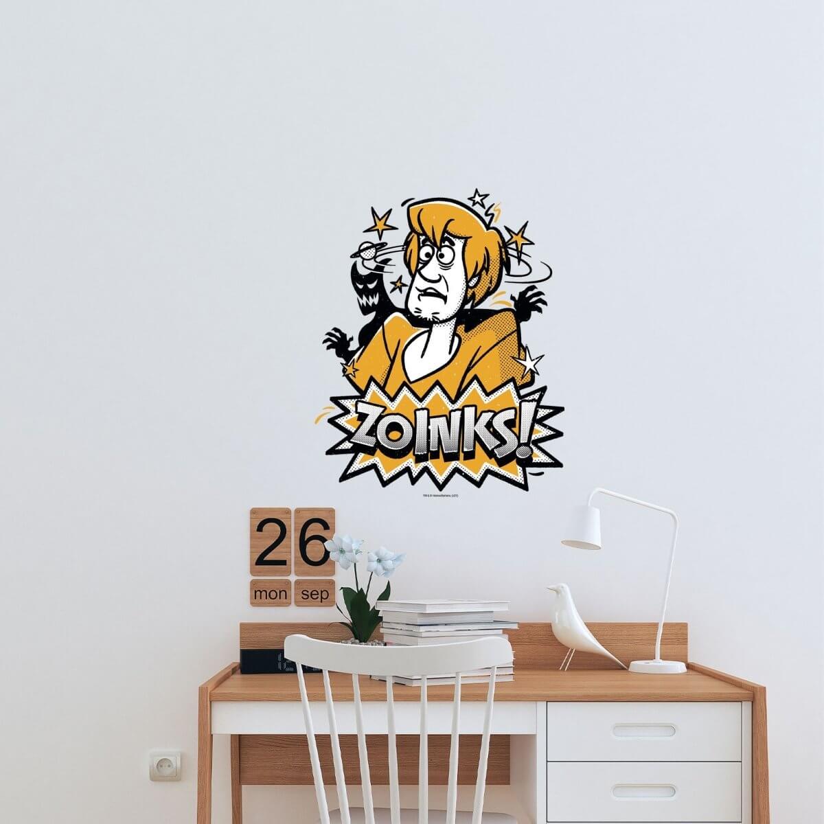 Kismet Decals Home & Room Decor Scooby-Doo Zoinks! with Shaggy Wall decal sticker - officially licensed - latex printed with no solvent odor - Kismet Decals