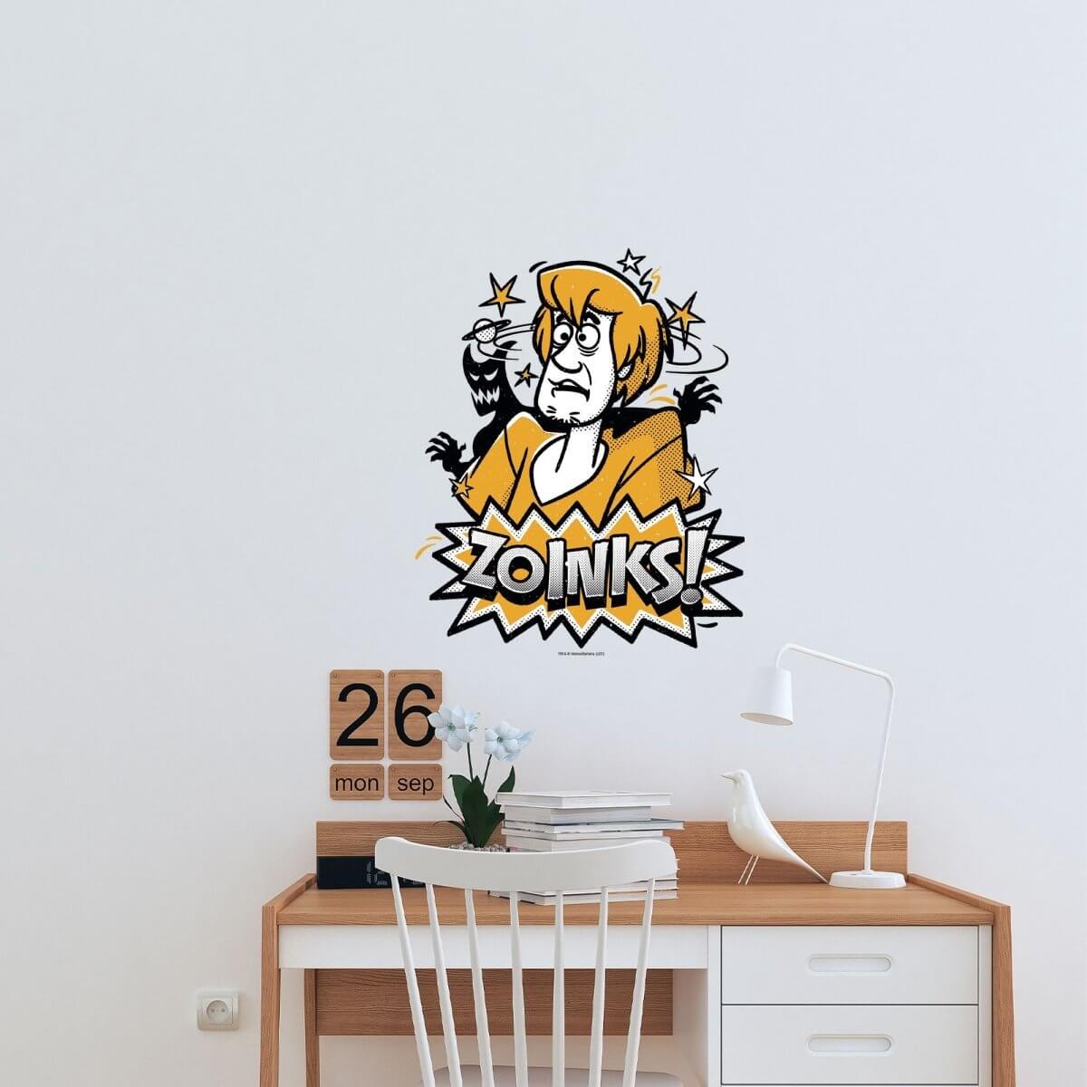 Kismet Decals Home & Room Decor Scooby-Doo Zoinks! with Shaggy Wall decal sticker - officially licensed - latex printed with no solvent odor - Kismet Decals