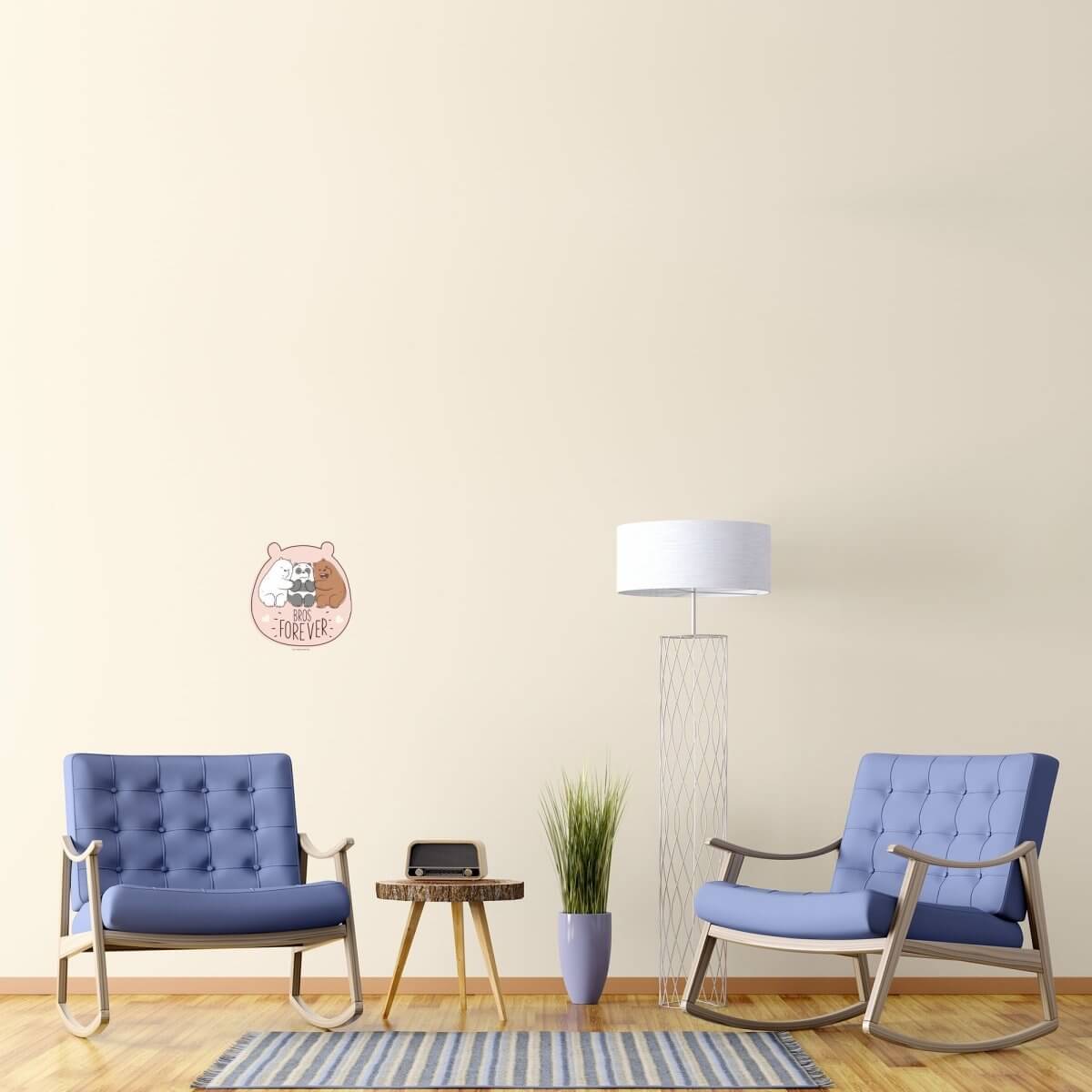 Kismet Decals Home & Room Decor We Bare Bears Bros Forever! Wall decal sticker - officially licensed - latex printed with no solvent odor - Kismet Decals
