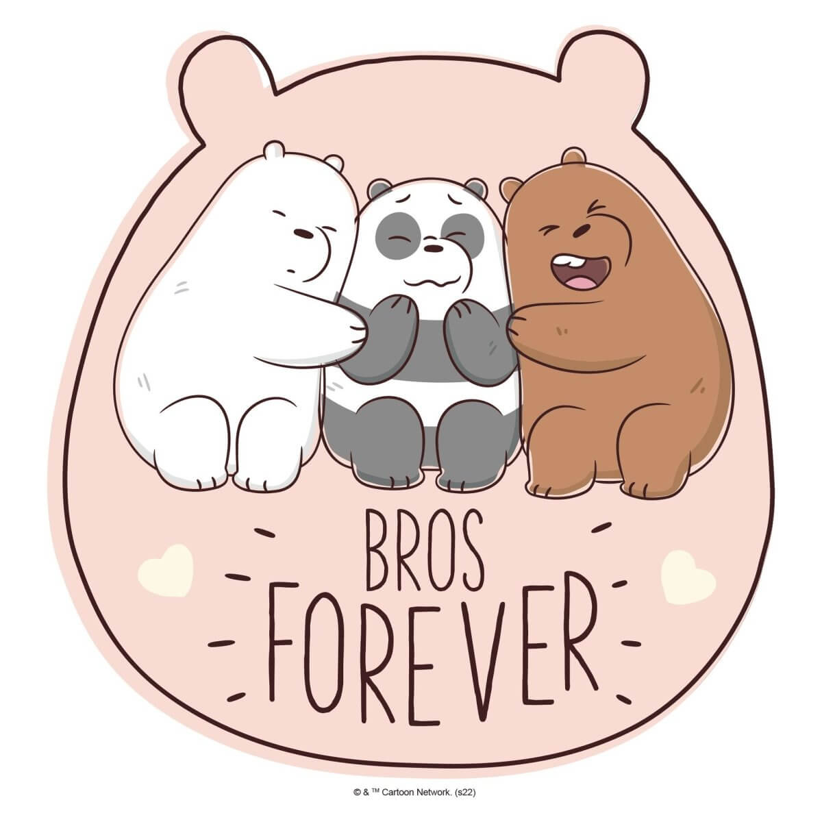 Kismet Decals Home & Room Decor We Bare Bears Bros Forever! Wall decal sticker - officially licensed - latex printed with no solvent odor - Kismet Decals