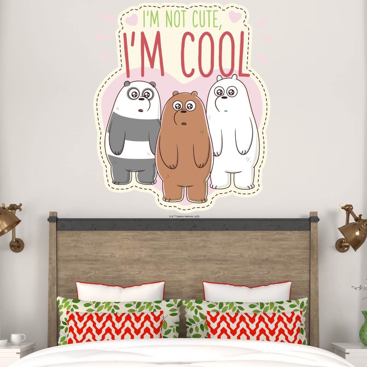 Kismet Decals Home & Room Decor We Bare Bears Cool Bears Wall decal sticker - officially licensed - latex printed with no solvent odor - Kismet Decals
