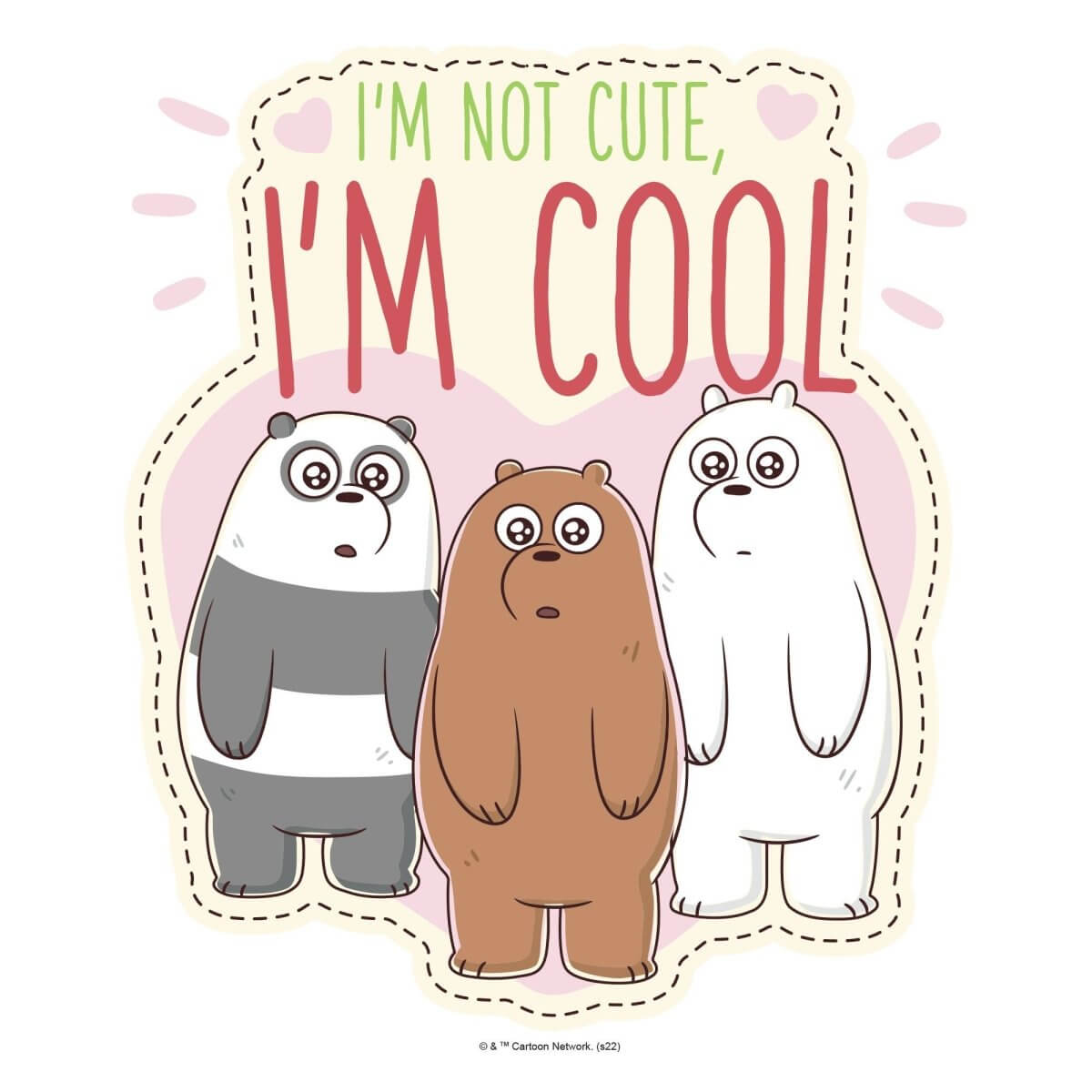 Kismet Decals Home & Room Decor We Bare Bears Cool Bears Wall decal sticker - officially licensed - latex printed with no solvent odor - Kismet Decals