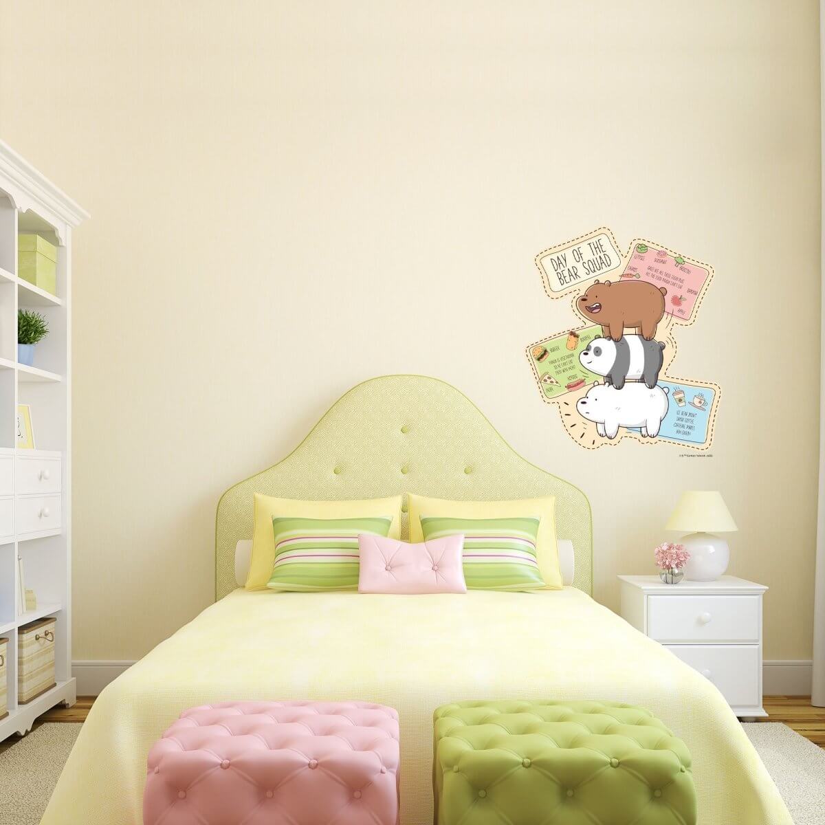 Kismet Decals Home & Room Decor We Bare Bears Day of the Bear Squad Wall decal sticker - officially licensed - latex printed with no solvent odor - Kismet Decals