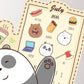 Kismet Decals Home & Room Decor We Bare Bears Diary of the Bears Wall decal sticker - officially licensed - latex printed with no solvent odor - Kismet Decals