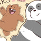 Kismet Decals Home & Room Decor We Bare Bears Diary of the Bears Wall decal sticker - officially licensed - latex printed with no solvent odor - Kismet Decals
