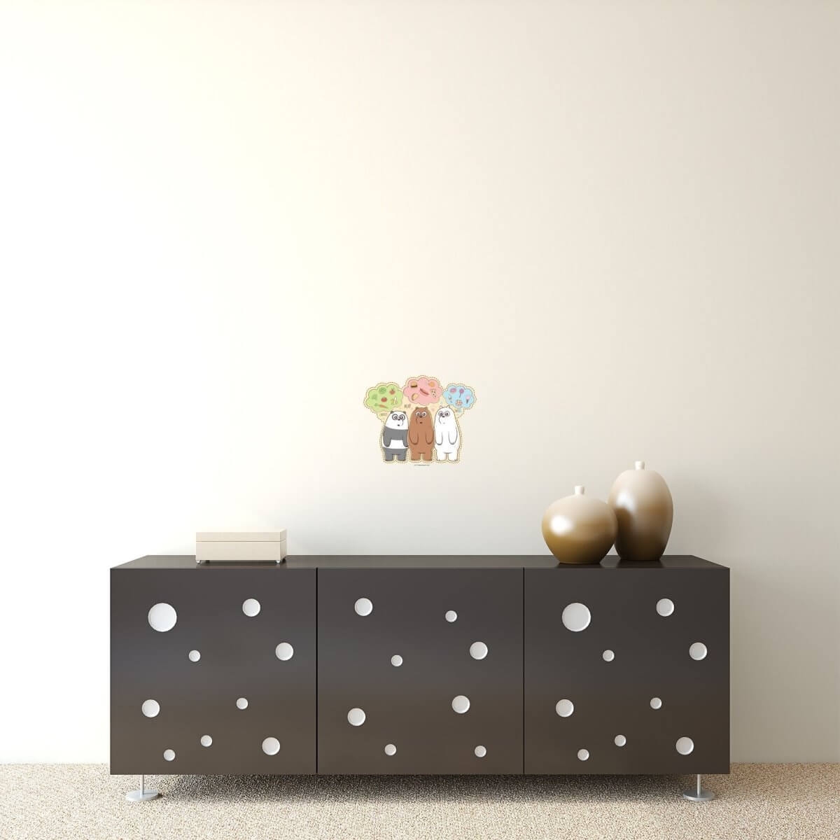 Kismet Decals Home & Room Decor We Bare Bears Favorite Foods Wall decal sticker - officially licensed - latex printed with no solvent odor - Kismet Decals