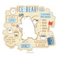 Kismet Decals Home & Room Decor We Bare Bears Get to Know Ice Bear Wall decal sticker - officially licensed - latex printed with no solvent odor - Kismet Decals