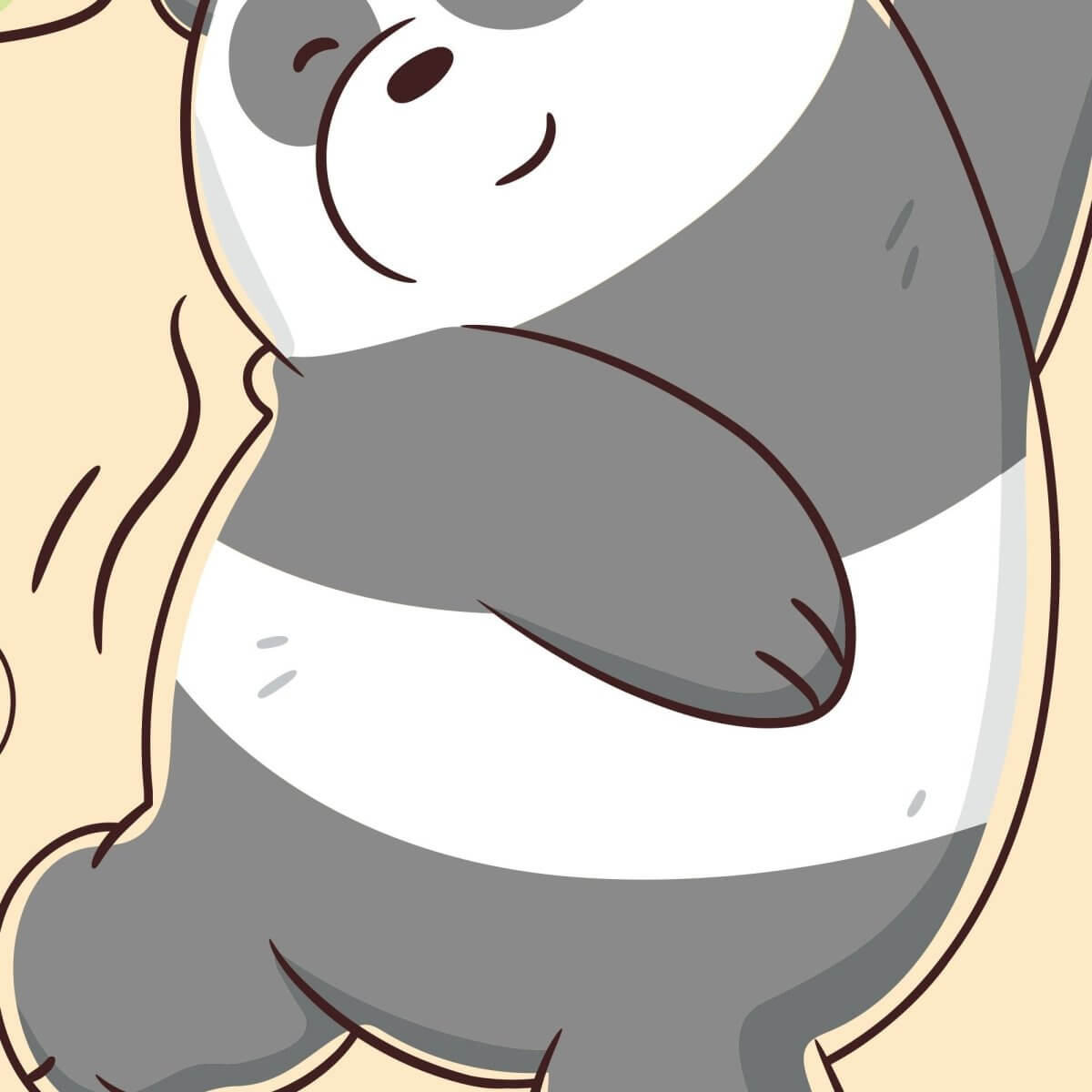 Kismet Decals Home & Room Decor We Bare Bears Get to Know Panda Wall decal sticker - officially licensed - latex printed with no solvent odor - Kismet Decals