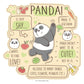 Kismet Decals Home & Room Decor We Bare Bears Get to Know Panda Wall decal sticker - officially licensed - latex printed with no solvent odor - Kismet Decals