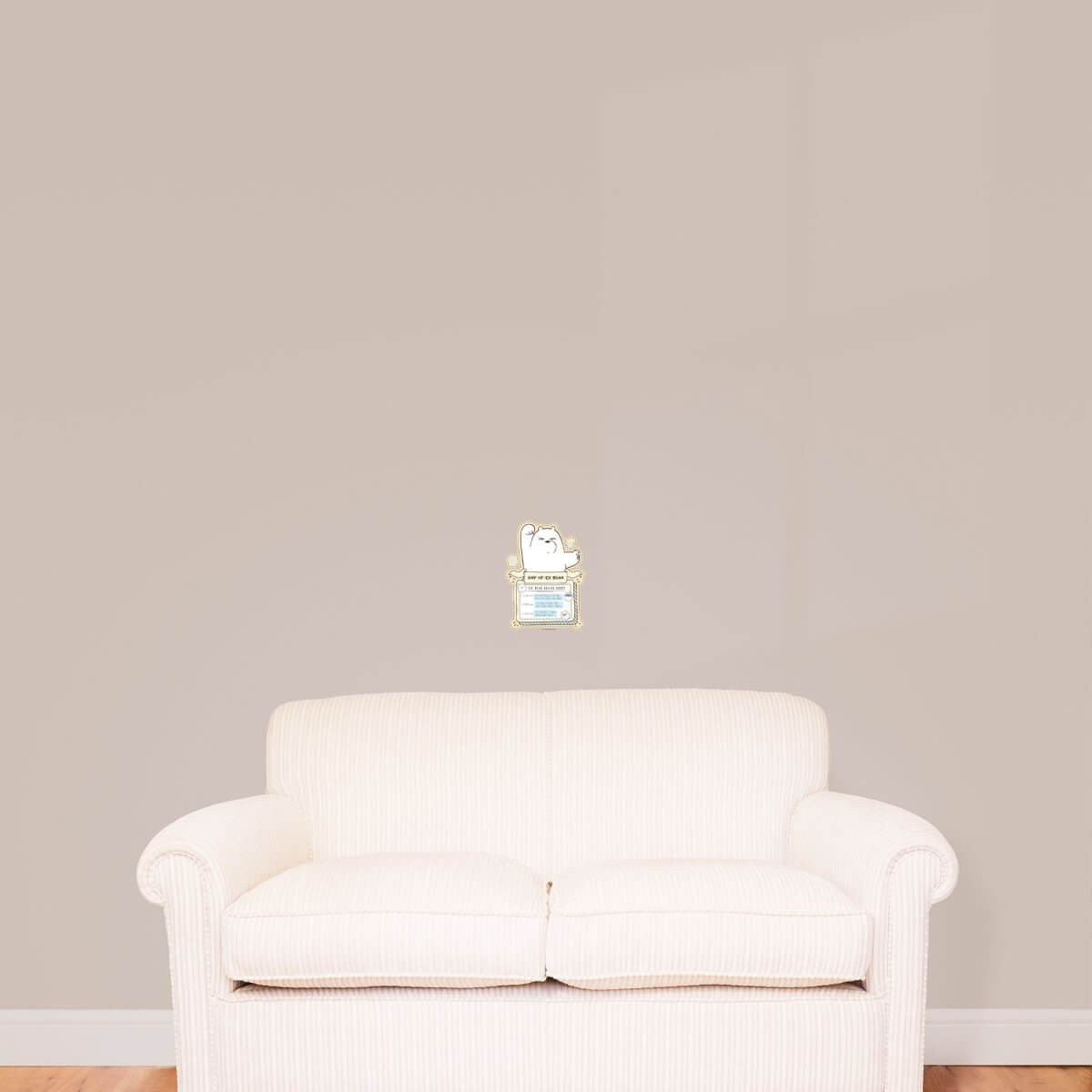Kismet Decals Home & Room Decor We Bare Bears Ice Bear's Day Wall decal sticker - officially licensed - latex printed with no solvent odor - Kismet Decals