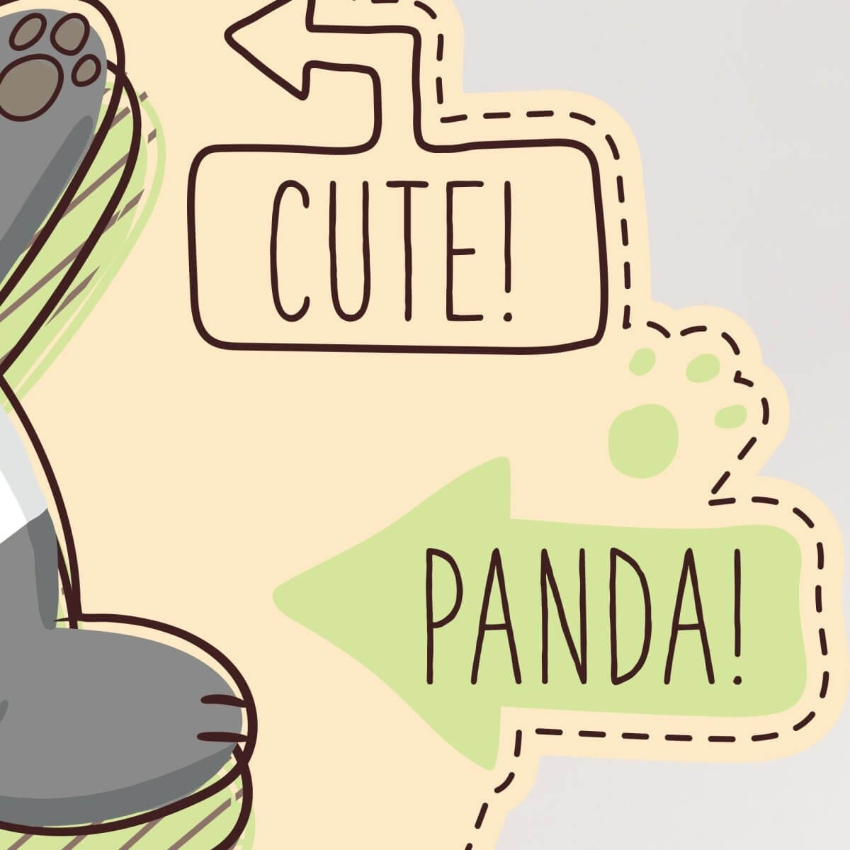 Kismet Decals Home & Room Decor We Bare Bears Panda 101 Wall decal sticker - officially licensed - latex printed with no solvent odor - Kismet Decals