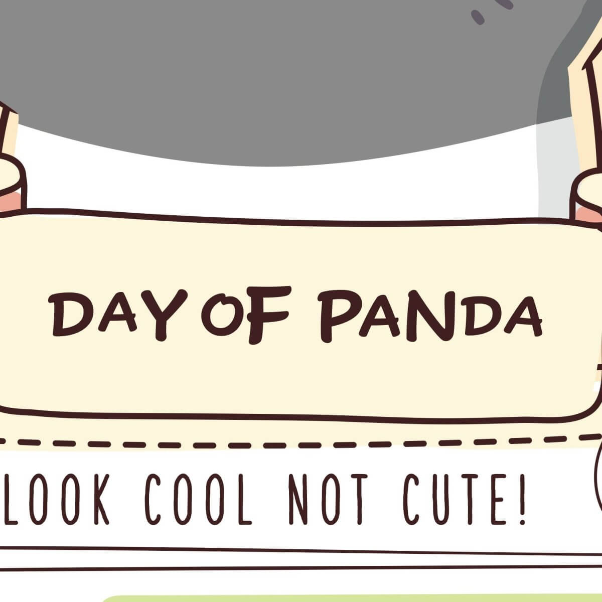 Kismet Decals Home & Room Decor We Bare Bears Panda's Day Wall decal sticker - officially licensed - latex printed with no solvent odor - Kismet Decals