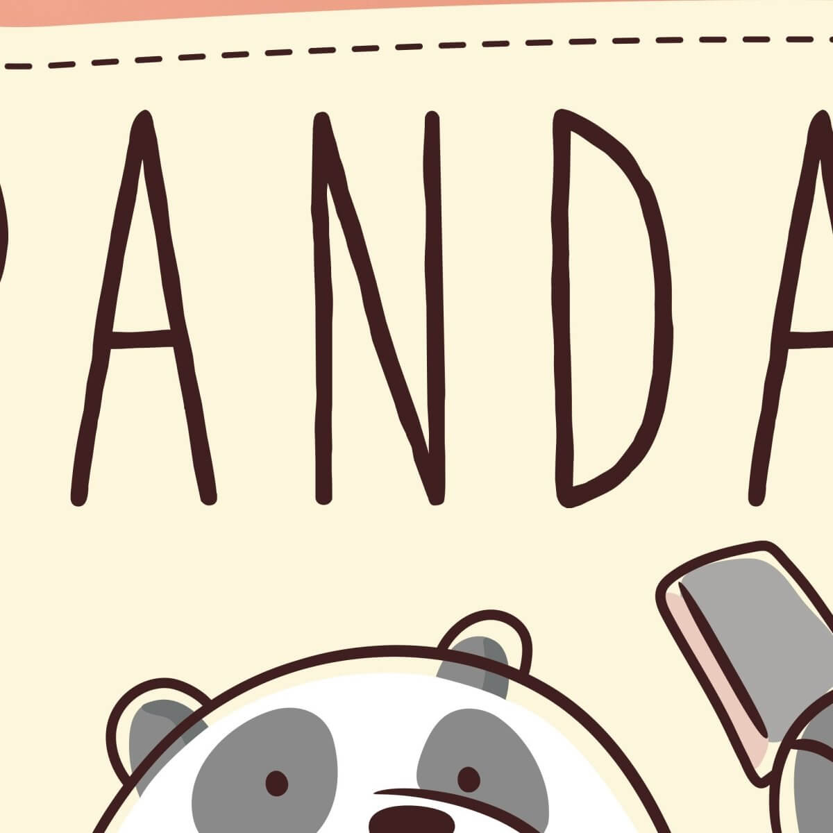Kismet Decals Home & Room Decor We Bare Bears Panda's Favorites Wall decal sticker - officially licensed - latex printed with no solvent odor - Kismet Decals