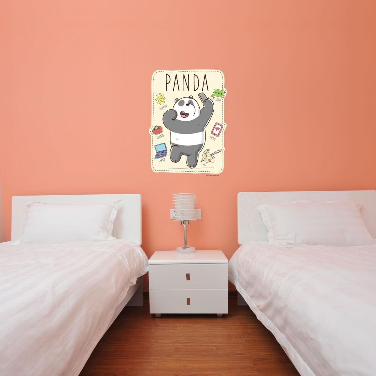 Kismet Decals Home & Room Decor We Bare Bears Panda's Favorites Wall decal sticker - officially licensed - latex printed with no solvent odor - Kismet Decals