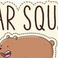 Kismet Decals Home & Room Decor We Bare Bears Squad Hobbies Wall decal sticker - officially licensed - latex printed with no solvent odor - Kismet Decals