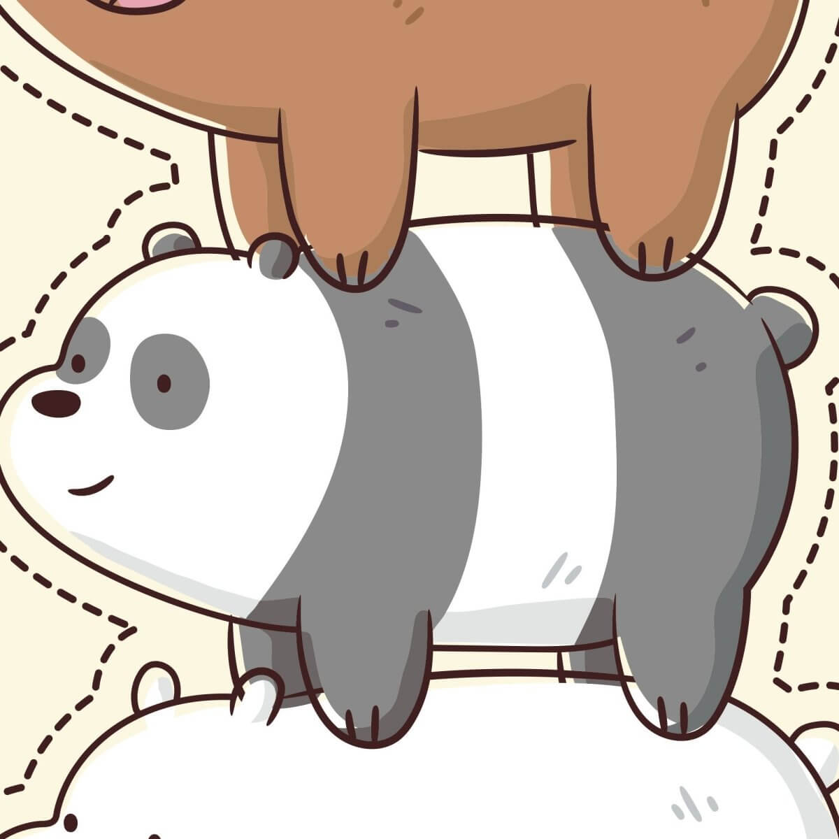 Kismet Decals Home & Room Decor We Bare Bears Squad Hobbies Wall decal sticker - officially licensed - latex printed with no solvent odor - Kismet Decals