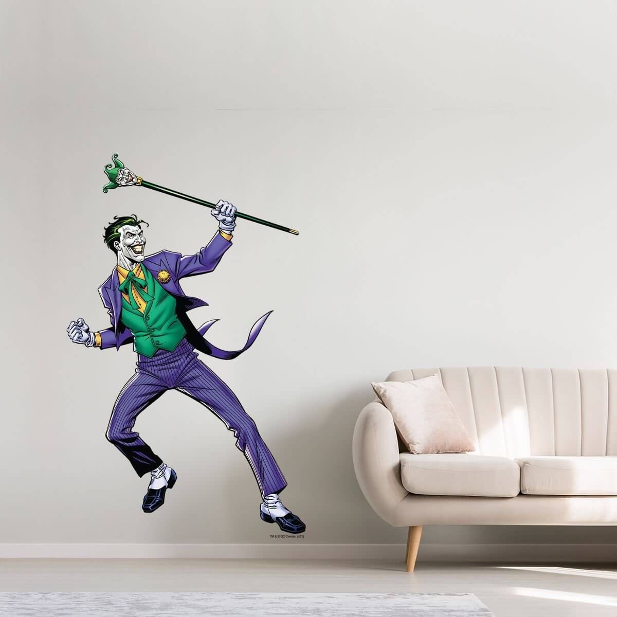 Kismet Decals Joker Ace of Knaves Licensed Wall Sticker - Easy DIY Justice League Home & Room Decor Wall Art - Kismet Decals