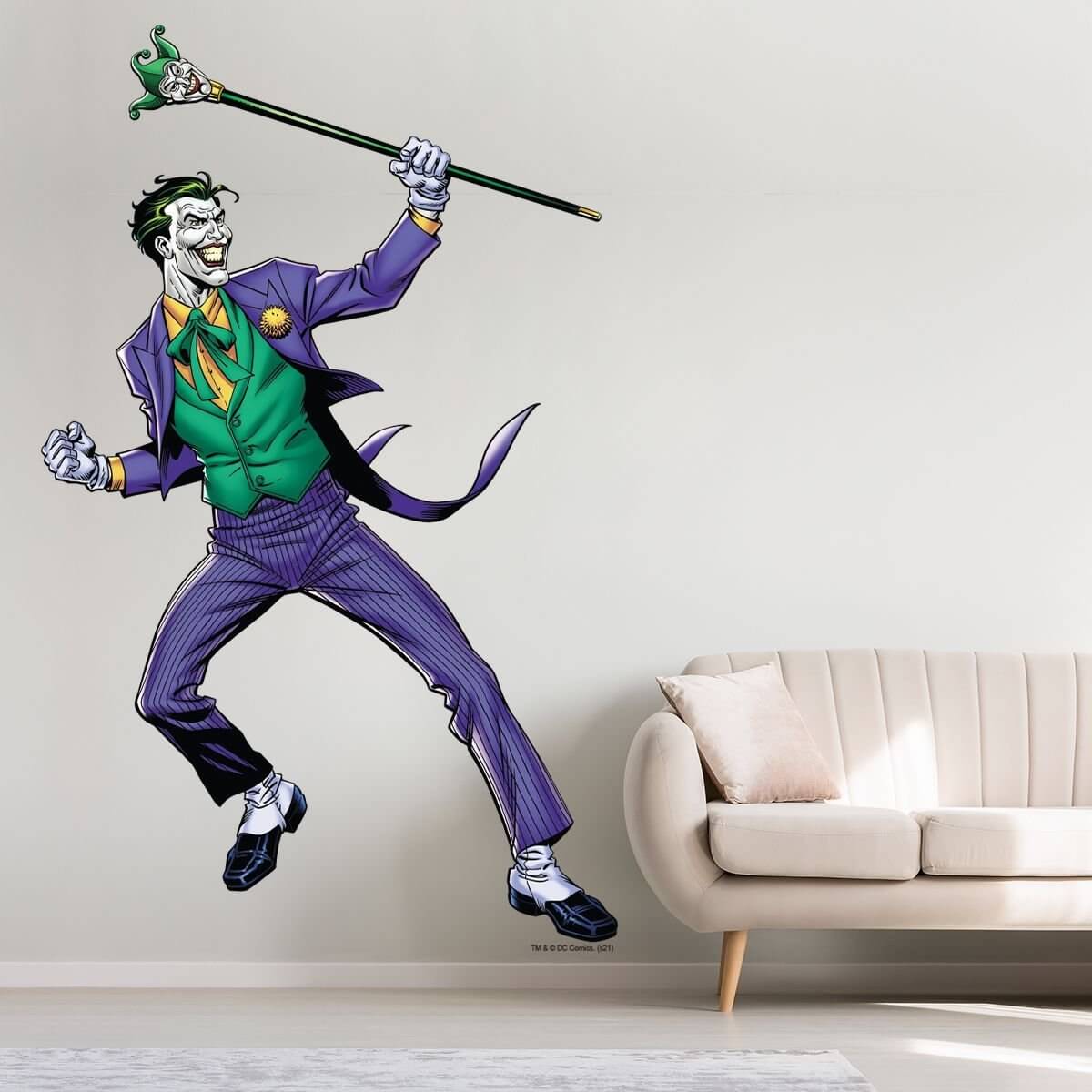 Kismet Decals Joker Ace of Knaves Licensed Wall Sticker - Easy DIY Justice League Home & Room Decor Wall Art - Kismet Decals