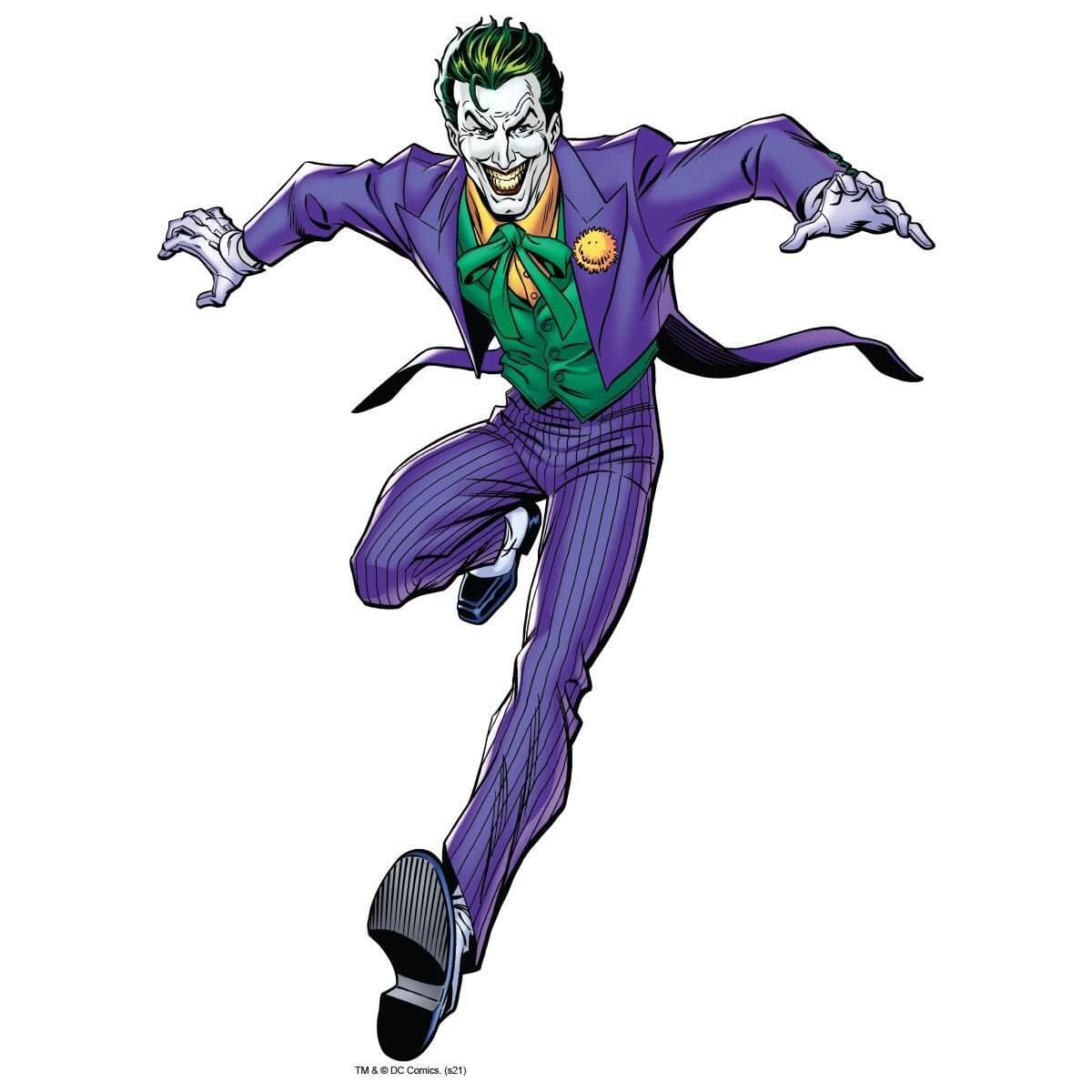 Kismet Decals Joker Crime Mastermind Licensed Wall Sticker - Easy DIY Justice League Home & Room Decor Wall Art - Kismet Decals