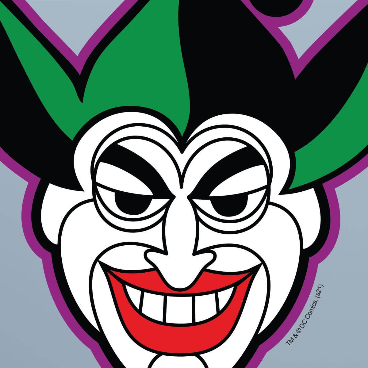 Kismet Decals Joker Logo Licensed Wall Sticker - Easy DIY Justice League Home & Room Decor Wall Art - Kismet Decals