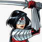 Kismet Decals Katana Combat Ready Licensed Wall Sticker - Easy DIY Justice League Home & Room Decor Wall Art - Kismet Decals