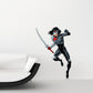 Kismet Decals Katana Leap Attack Licensed Wall Sticker - Easy DIY Justice League Home & Room Decor Wall Art - Kismet Decals