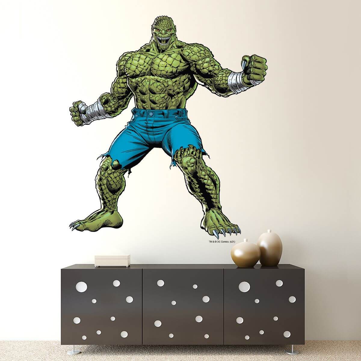Kismet Decals Killer Croc Licensed Wall Sticker - Easy DIY Justice League Home & Room Decor Wall Art - Kismet Decals