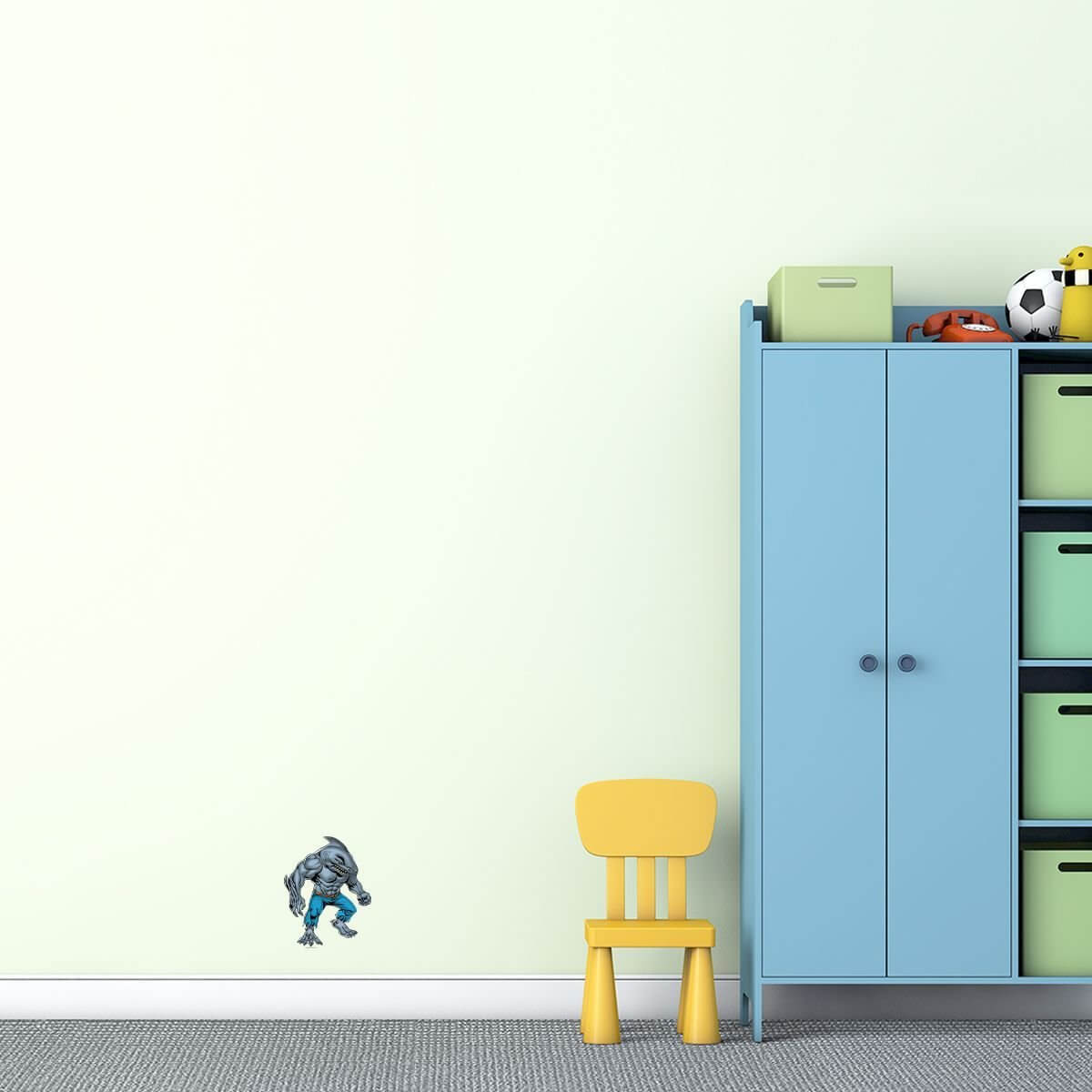 Kismet Decals King Shark "Wild Man" Licensed Wall Sticker - Easy DIY Justice League Home & Room Decor Wall Art - Kismet Decals