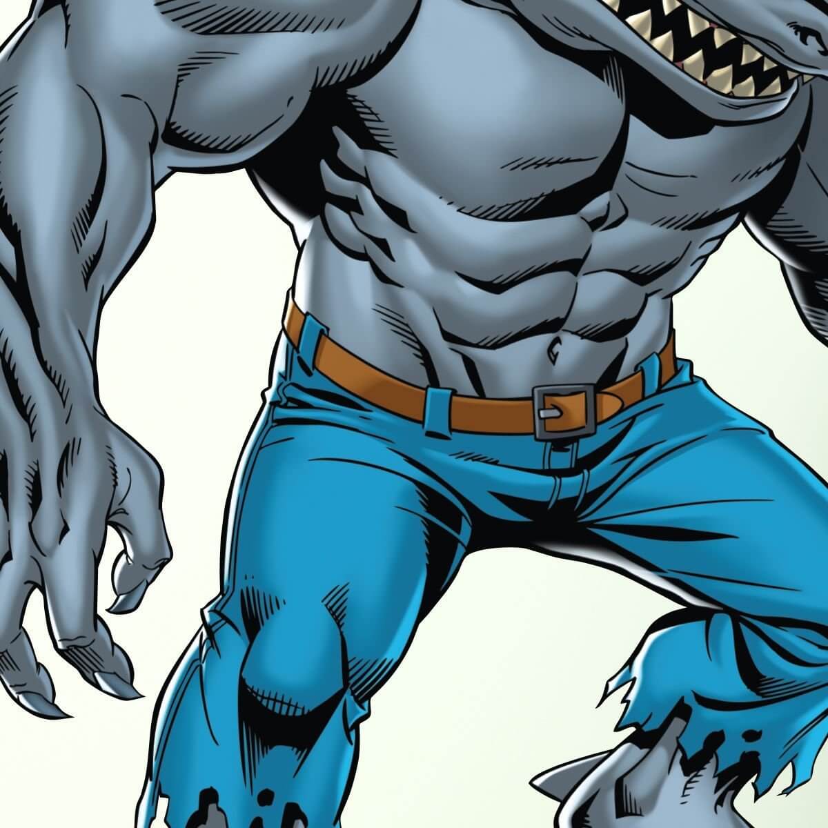 Kismet Decals King Shark "Wild Man" Licensed Wall Sticker - Easy DIY Justice League Home & Room Decor Wall Art - Kismet Decals