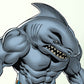 Kismet Decals King Shark "Wild Man" Licensed Wall Sticker - Easy DIY Justice League Home & Room Decor Wall Art - Kismet Decals