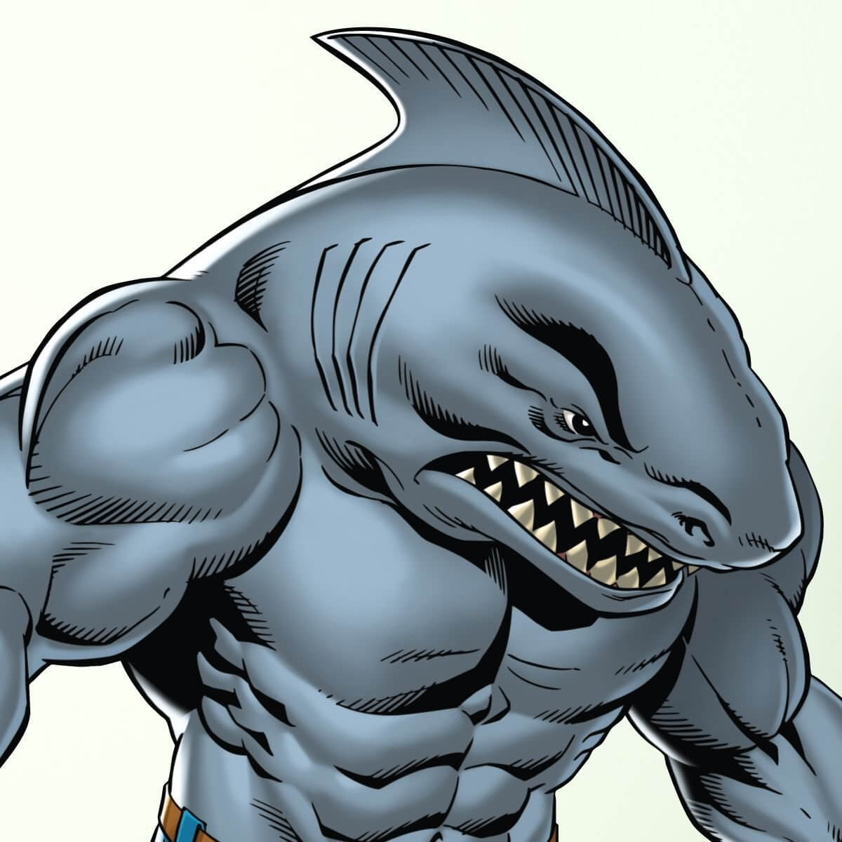 Kismet Decals King Shark "Wild Man" Licensed Wall Sticker - Easy DIY Justice League Home & Room Decor Wall Art - Kismet Decals