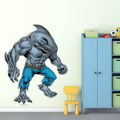 Kismet Decals King Shark "Wild Man" Licensed Wall Sticker - Easy DIY Justice League Home & Room Decor Wall Art - Kismet Decals