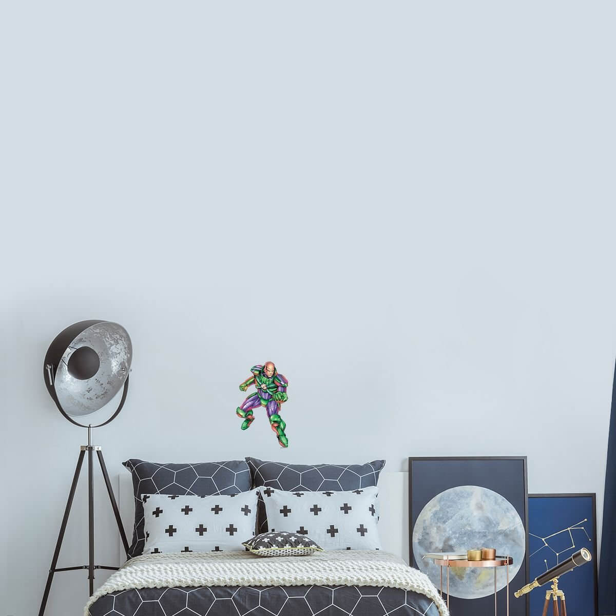 Kismet Decals Lex Luthor Warsuit Power Licensed Wall Sticker - Easy DIY Justice League Home & Room Decor Wall Art - Kismet Decals