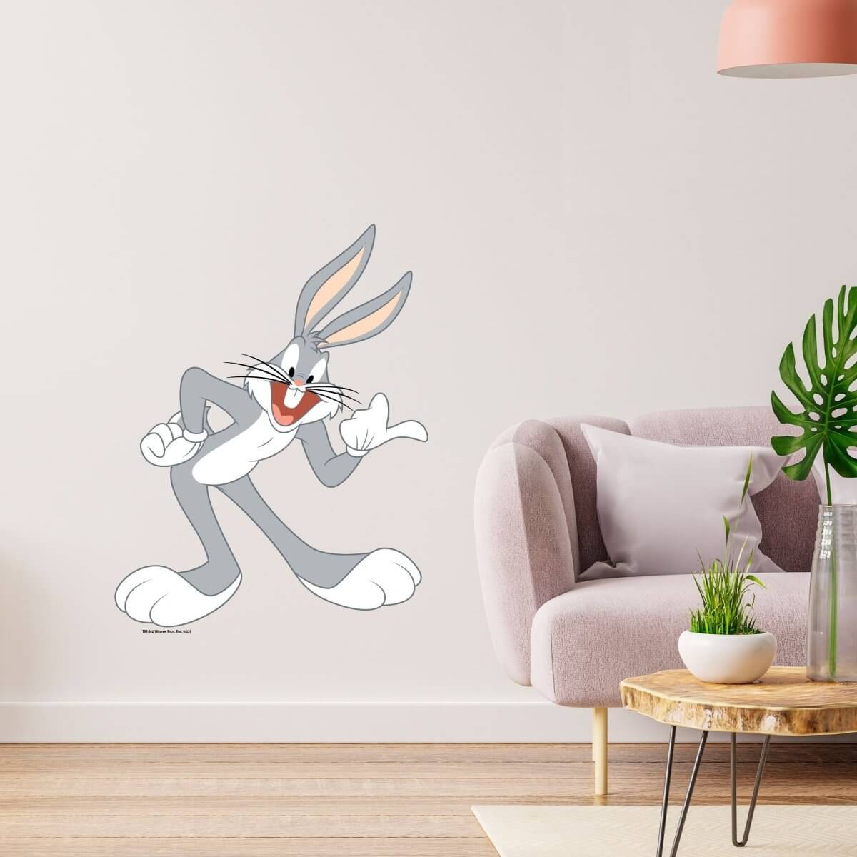 Kismet Decals Looney Tunes Bugs Bunny Devious Licensed Wall Sticker - Easy DIY Home & Kids Room Decor Wall Decal Art - Kismet Decals