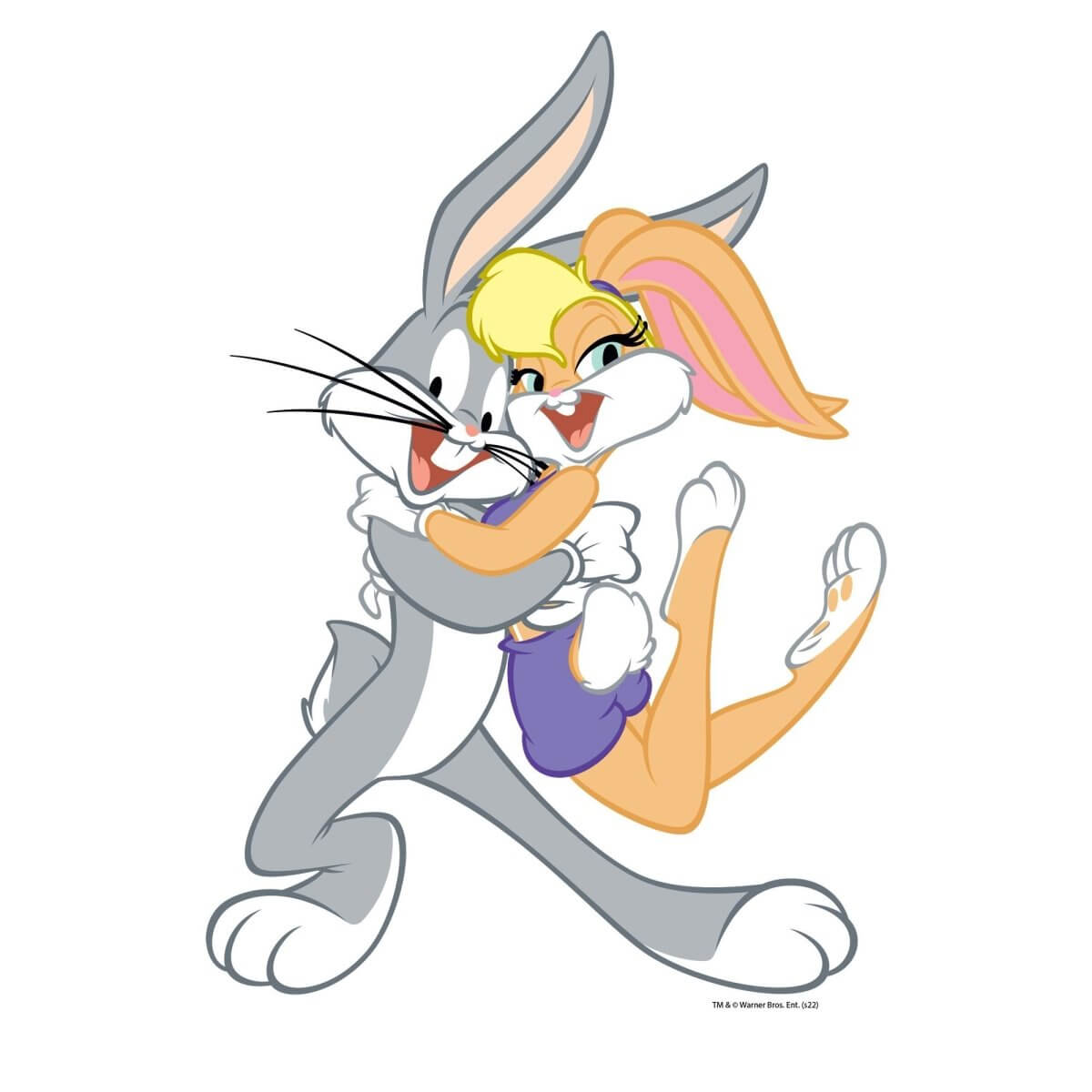 Kismet Decals Looney Tunes Bugs & Lola Licensed Wall Sticker - Easy DIY Home & Kids Room Decor Wall Decal Art - Kismet Decals