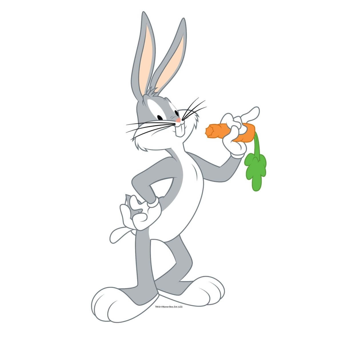 Kismet Decals Looney Tunes Bugs "What's Up Doc?" Licensed Wall Sticker - Easy DIY Home & Kids Room Decor Wall Decal Art - Kismet Decals