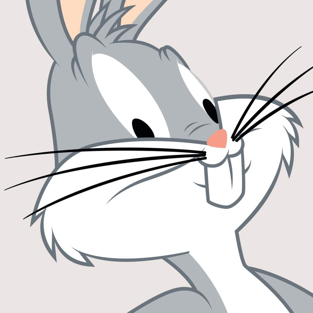 Kismet Decals Looney Tunes Bugs "What's Up Doc?" Licensed Wall Sticker - Easy DIY Home & Kids Room Decor Wall Decal Art - Kismet Decals