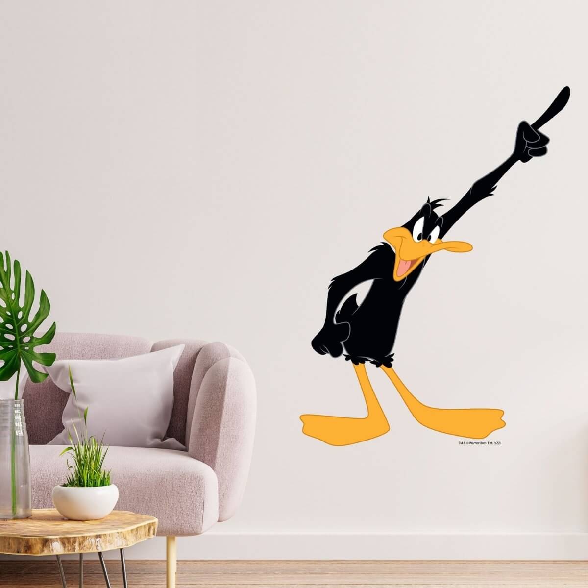 Kismet Decals Looney Tunes Daffy Duck Annoyed Licensed Wall Sticker - Easy DIY Home & Kids Room Decor Wall Decal Art - Kismet Decals