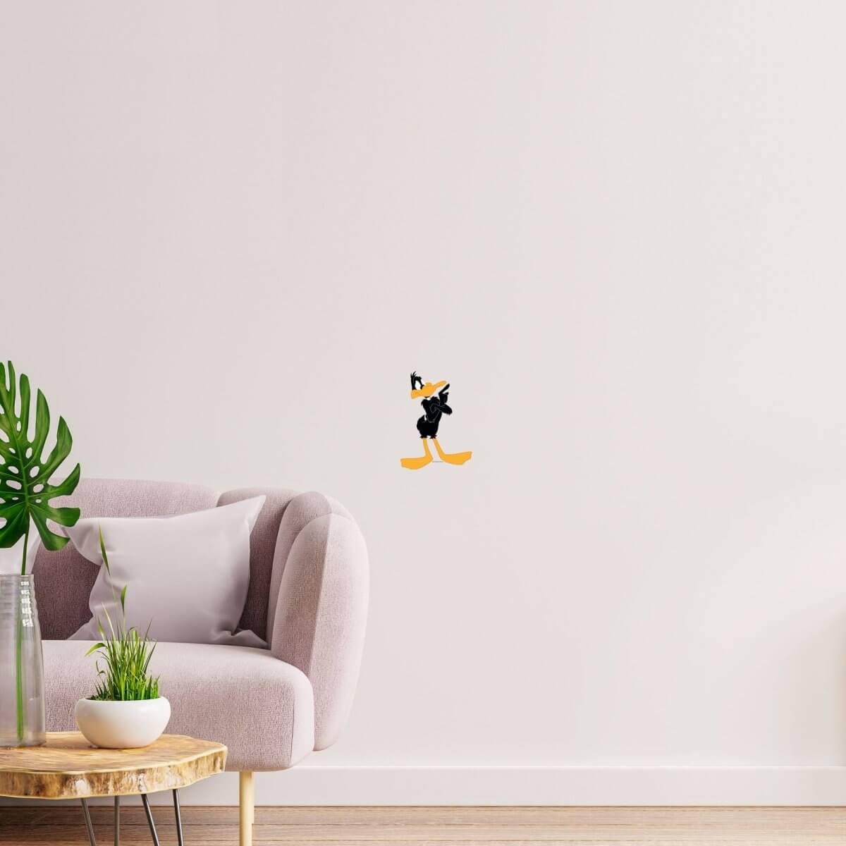 Kismet Decals Looney Tunes Daffy Duck in Thought Licensed Wall Sticker - Easy DIY Home & Kids Room Decor Wall Decal Art - Kismet Decals