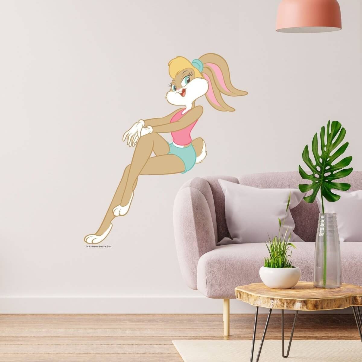 Kismet Decals Looney Tunes Lola Bunny Pose Licensed Wall Sticker - Easy DIY Home & Kids Room Decor Wall Decal Art - Kismet Decals