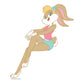 Kismet Decals Looney Tunes Lola Bunny Pose Licensed Wall Sticker - Easy DIY Home & Kids Room Decor Wall Decal Art - Kismet Decals